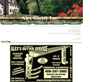 Tablet Screenshot of alexsgutterservice.com